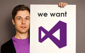 We want to use you favourite Visual Studio environment