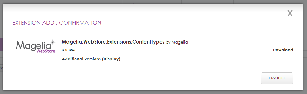 Download the extensions